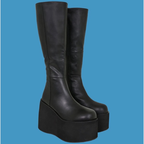 UNIF Shoes - UNIF Yum Boot Platform Black Size 6